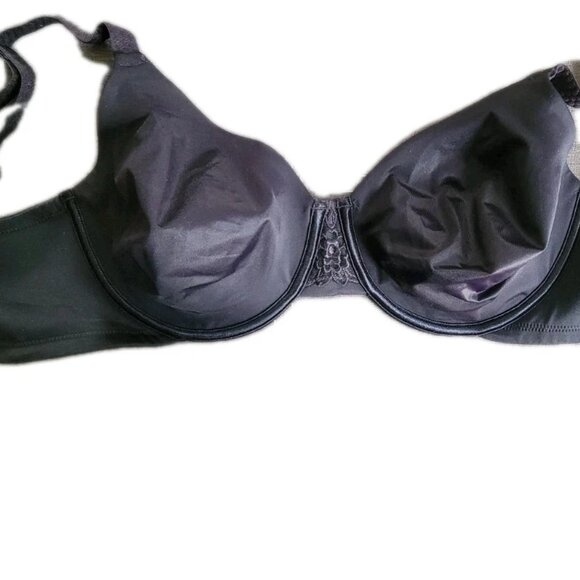 New Black **34DD** Bra Full Coverage Beauty Back Smoother Underwire Vanity Fair - Picture 2 of 4